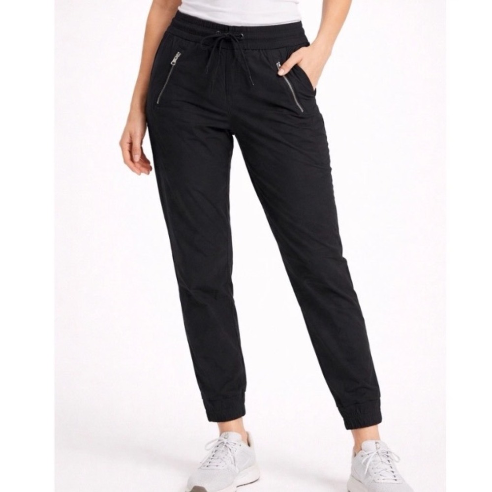 Athleta Trekkie North Joggers Black Ripstop Hiking Pants Womens Size 0
